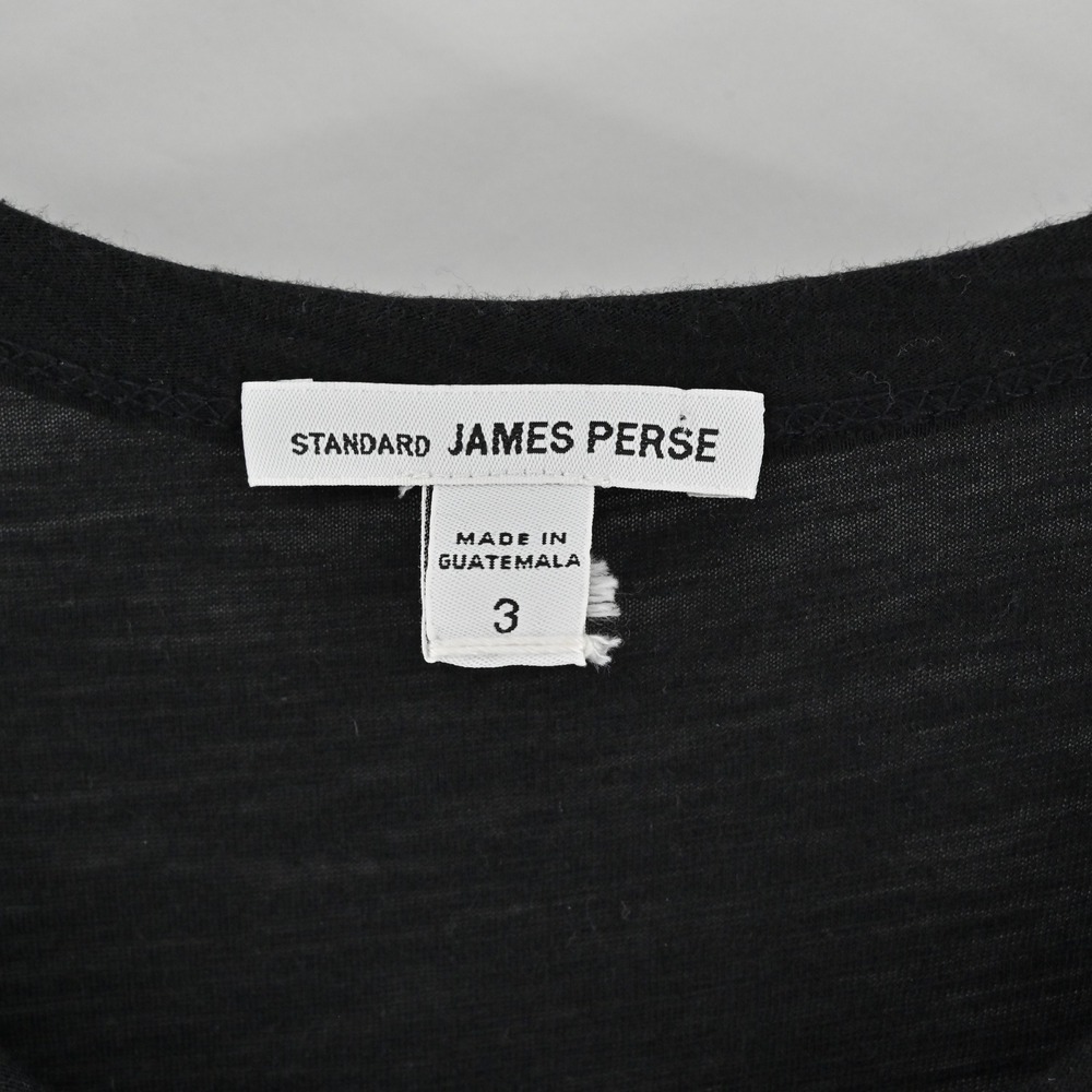 James Perse Short Sleeve Jersey Tee Shirt Dress Womens Size 3 L Black Minimalist - Picture 7 of 11